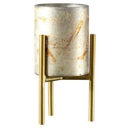Mercury Glass Candle Holder