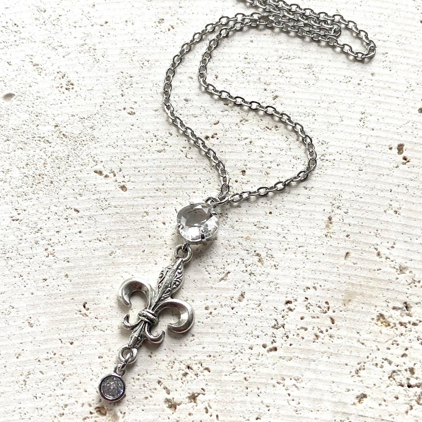 Fleur de lis necklace French