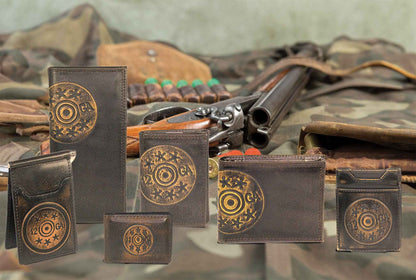 Shotshell Burnished Leather Magnetic Front Pocket Wallet