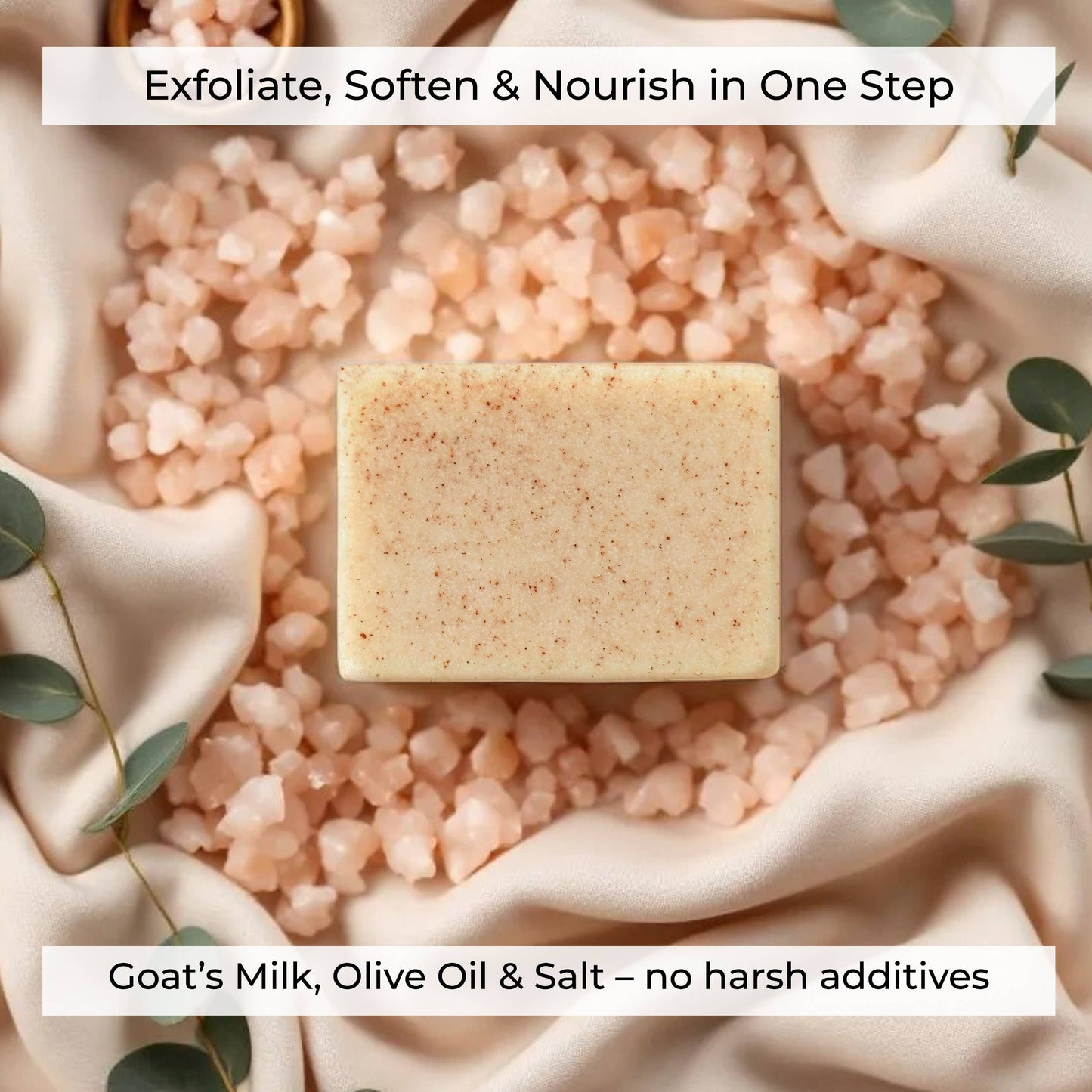 The Grecian Soap Company - Pink Himalayan Anti-Inflammatory Salt Exfoliating Scrub Bar