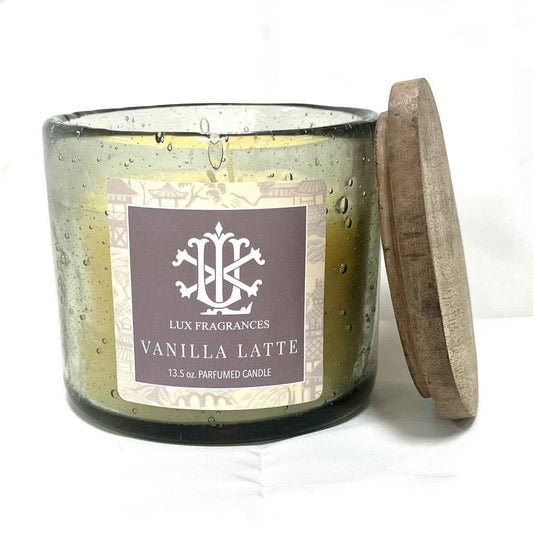 Vanilla Latte 12 oz Lidded Candle - Home Collection