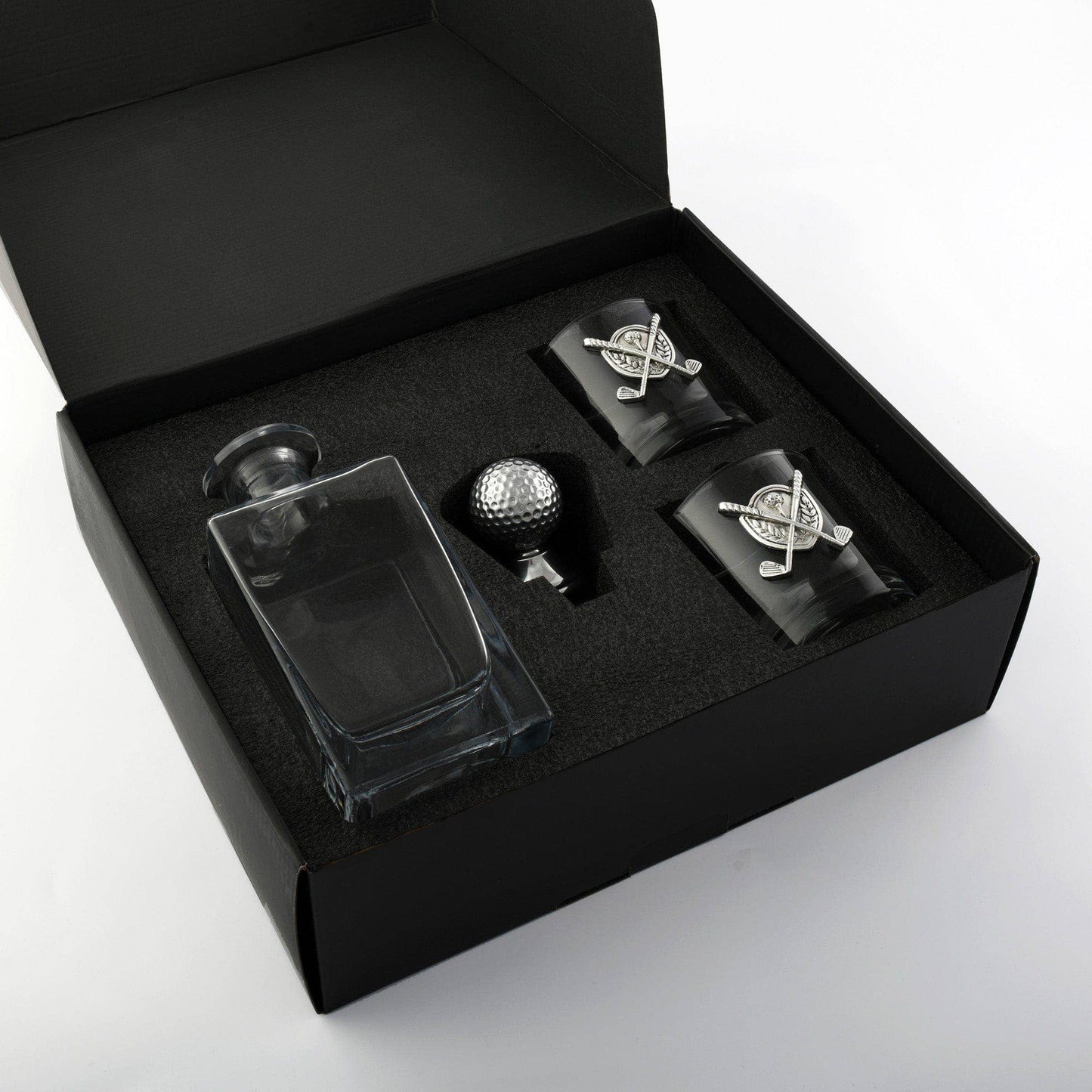 Golf Decanter Set with Pair Glasses (3 PCS SET)