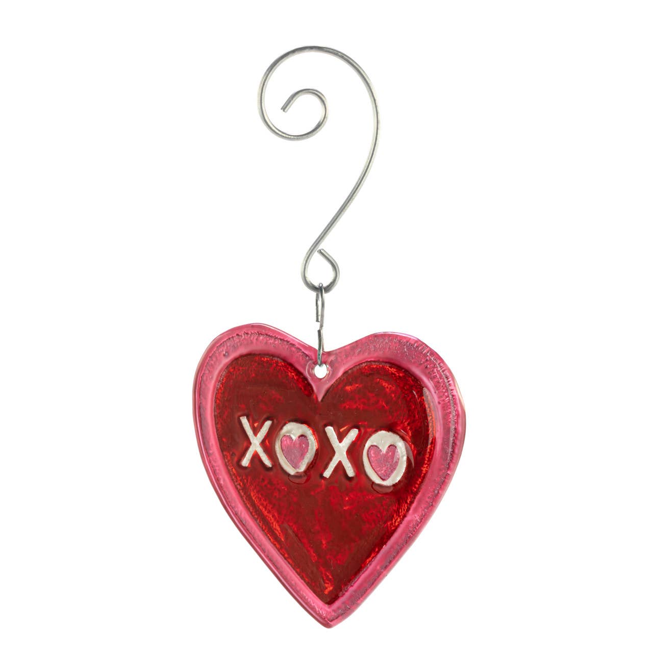 Heart XO Glass Orn