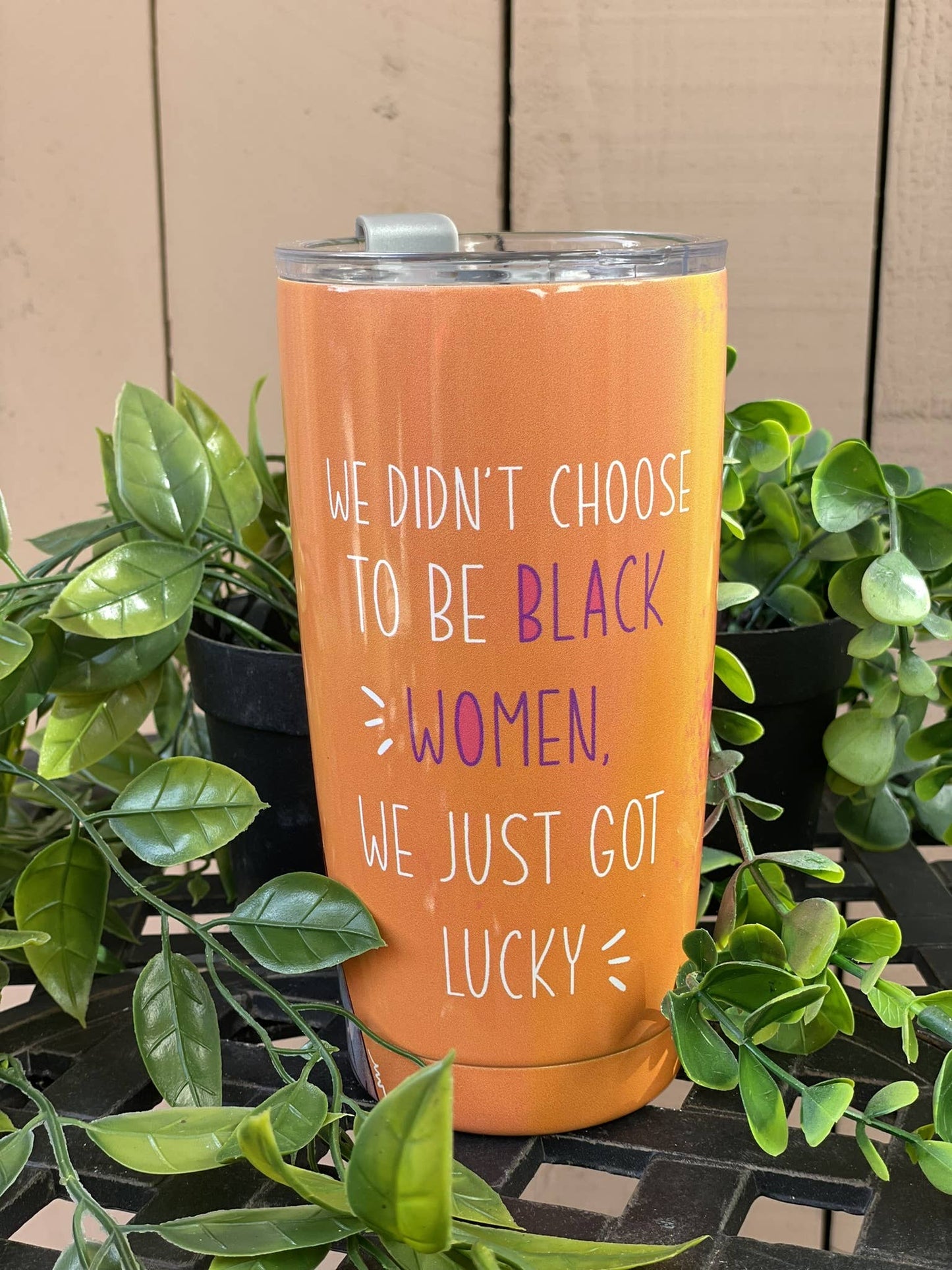 Stainless Steel Travel Tumbler We're Lucky