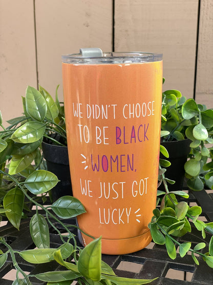 Stainless Steel Travel Tumbler We're Lucky