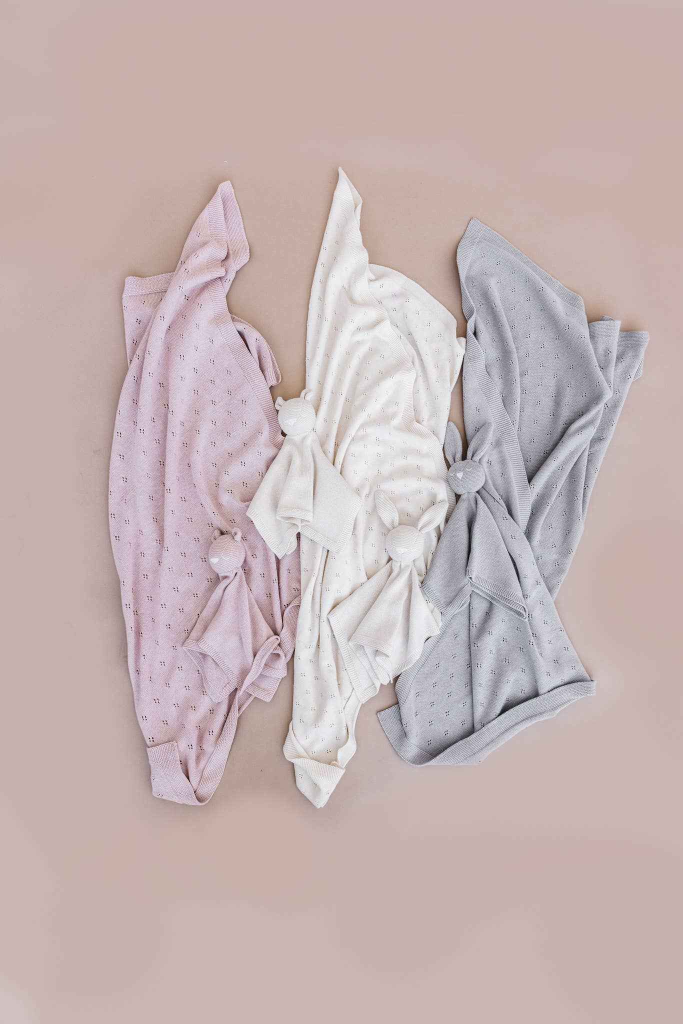 Heirloom Pique Blanket Blush Organic Cotton Baby Gift: Blush