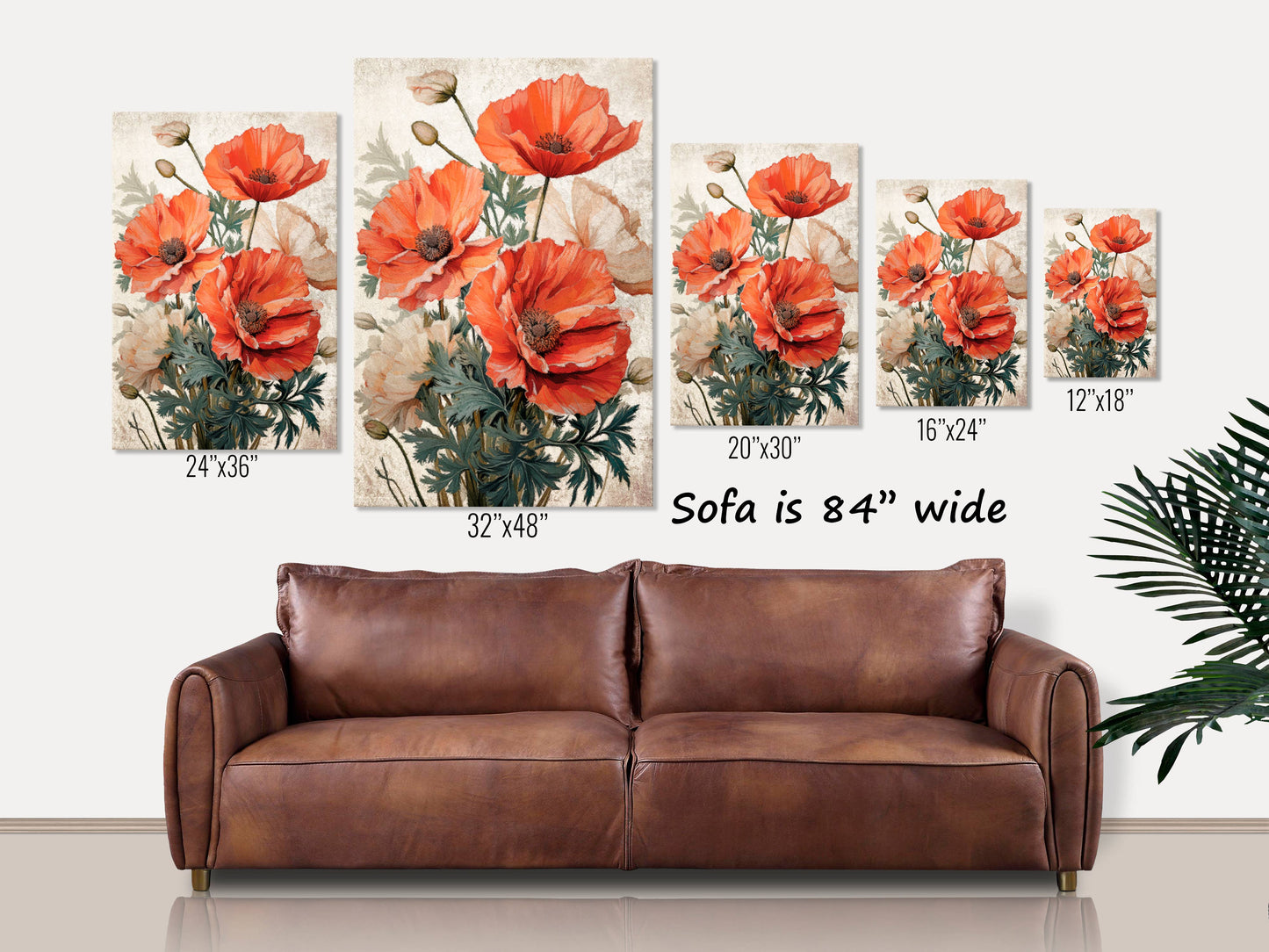 California Poppies Large Canvas Wall Art Floral Decor
