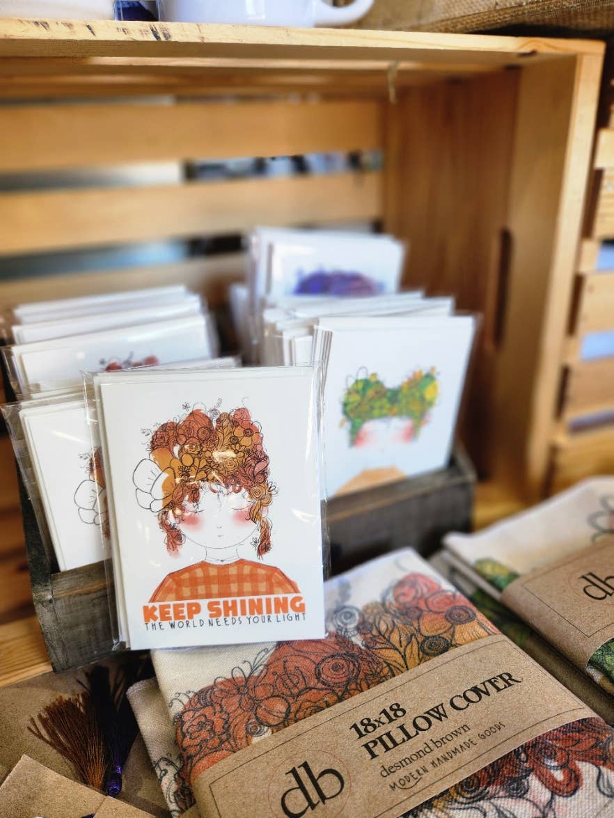 Garden Girls- packaged notecard set of 4