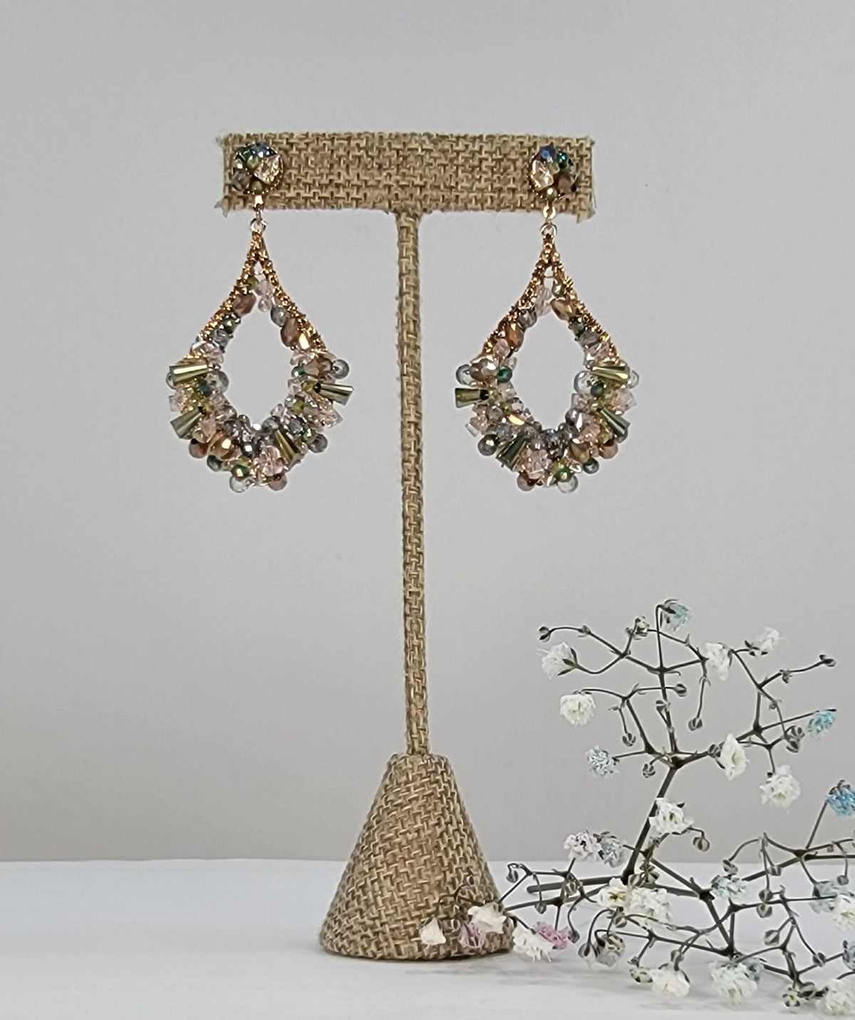 Handmade Chandelier Hobo Style Dangle Earrings