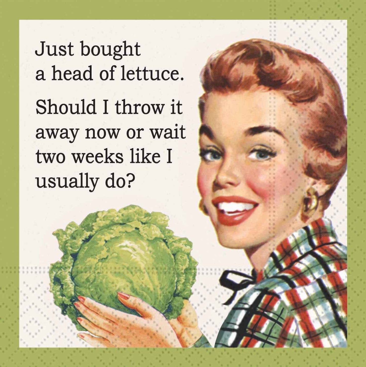 Just Bought Lettuce Cocktail Napkin