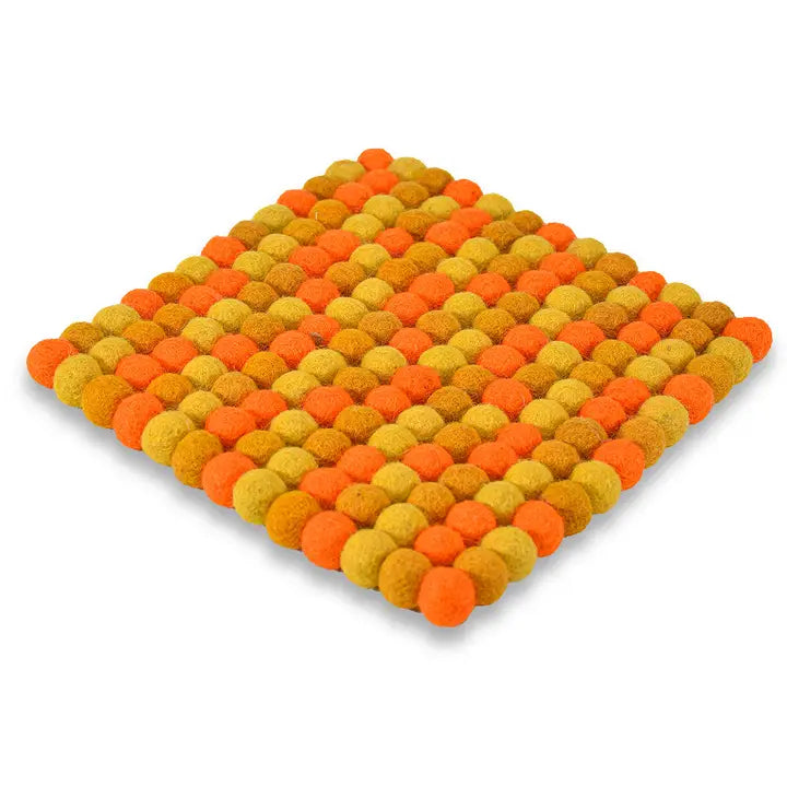 Square Pom-Pom Trivets- Assorted
