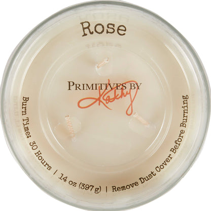 Cabbage Rose Candle