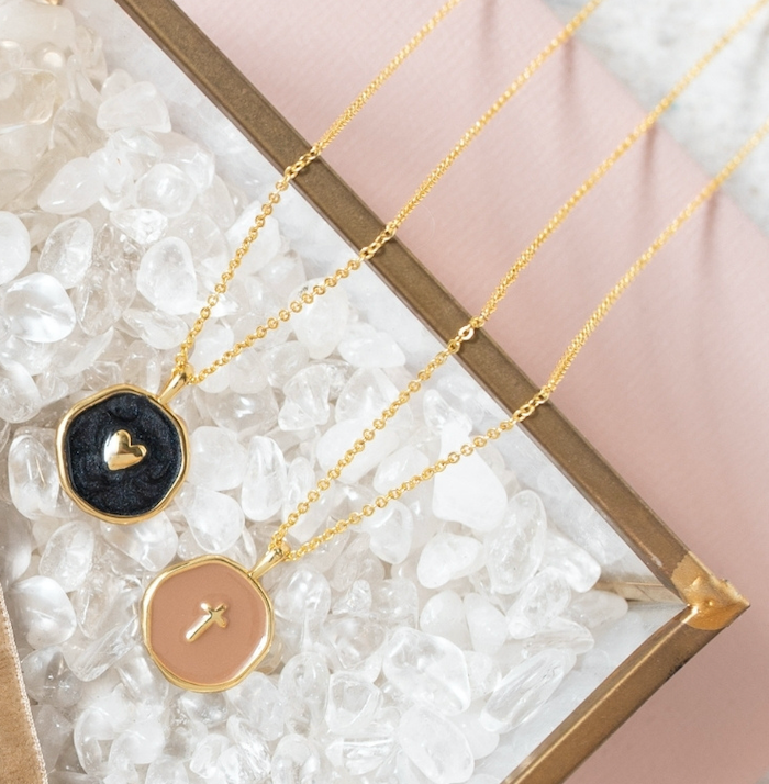 Tiny Cross Pendant Necklace