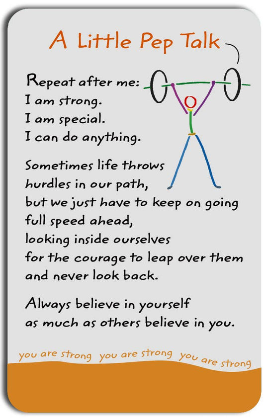 A LITTLE PEP TALK
