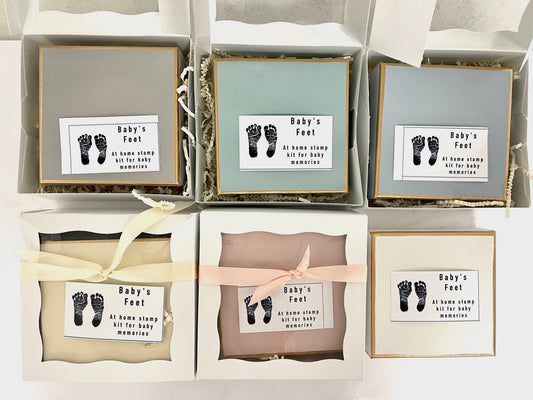 Baby's Feet Stamp Kit - Blue