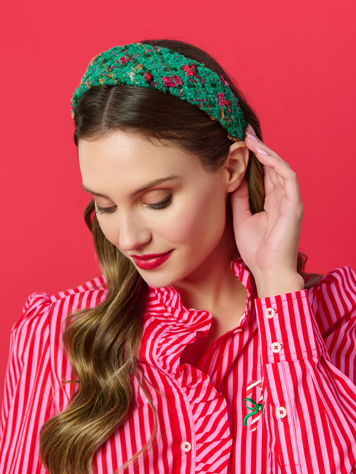 Wide Padded Headband, shown in a styled setting