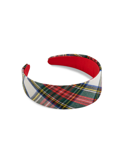 Wide Padded Headband, Plaid