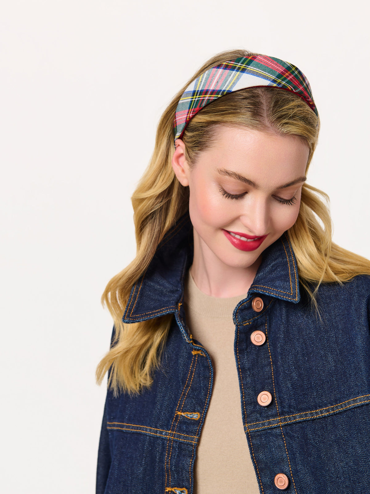 Wide Padded Headband, shown in a styled setting