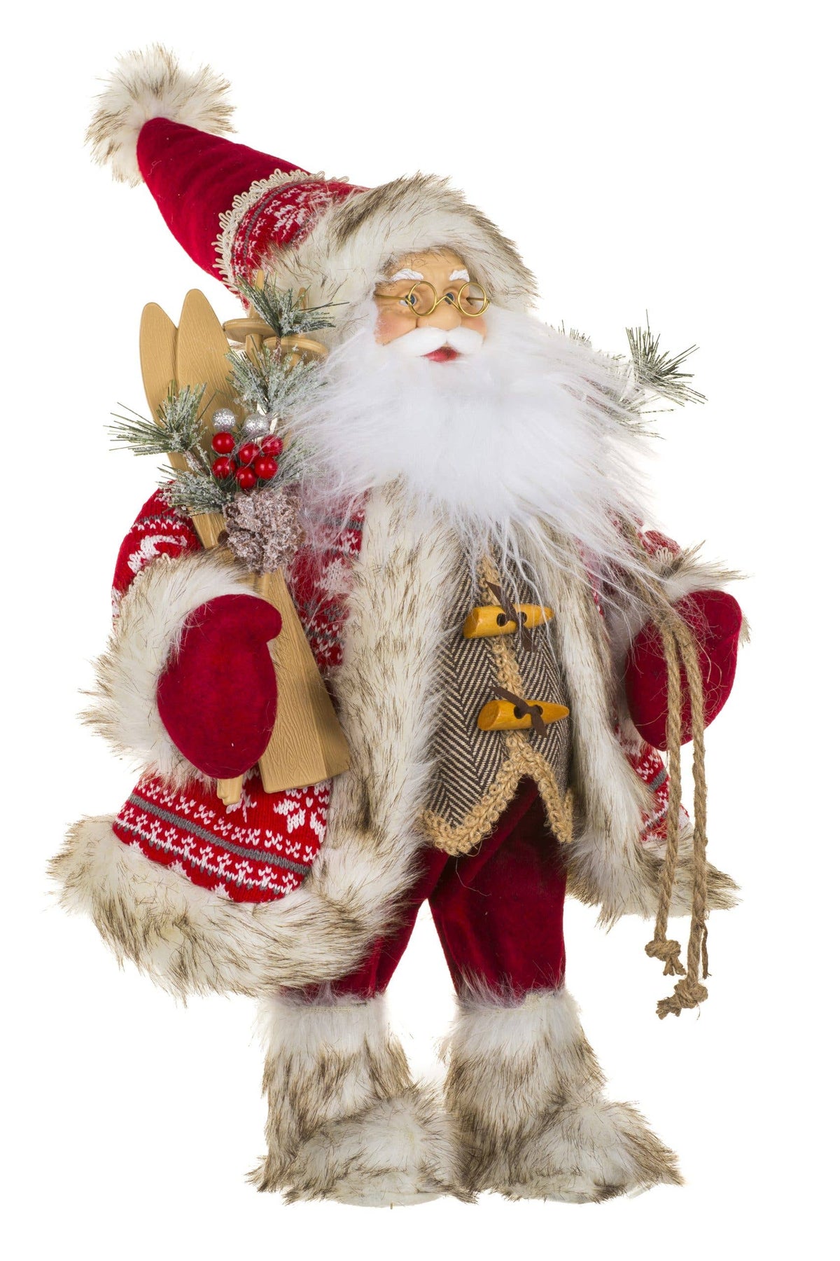 NEW-Red/Grey Santa