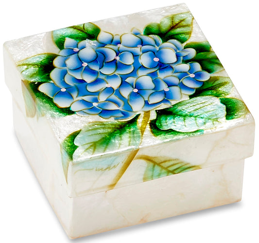 Hydrangea Small Capiz Box