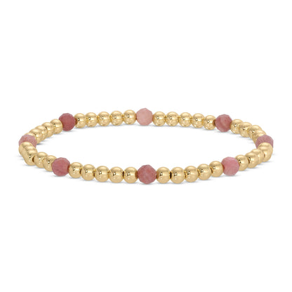 Espléndido Iris - Juego de 12 pulseras elásticas con cuentas y detalles de piedra.