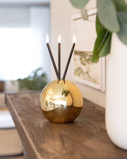 Neva Gold Metallic Vase for Everlasting Candles