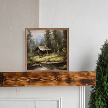Cabin by Pond