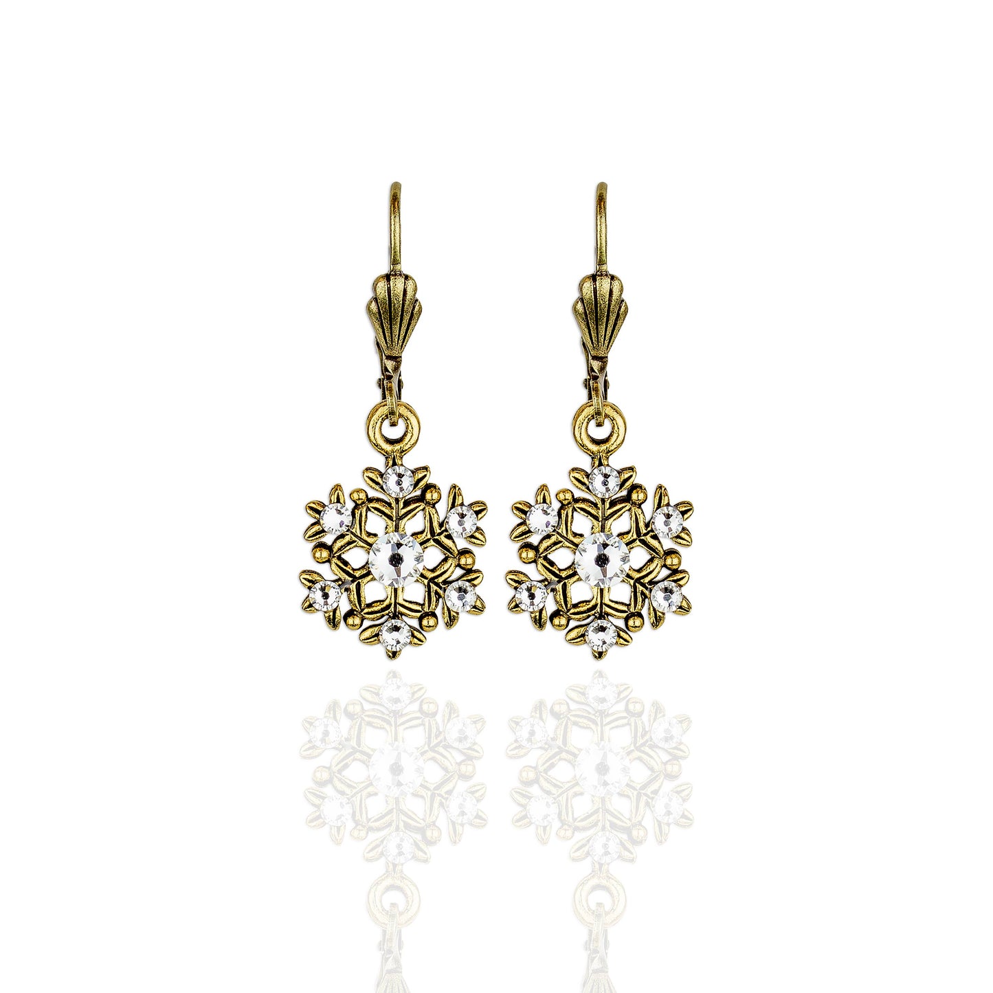 Pendientes Lumi con forma de copo de nieve