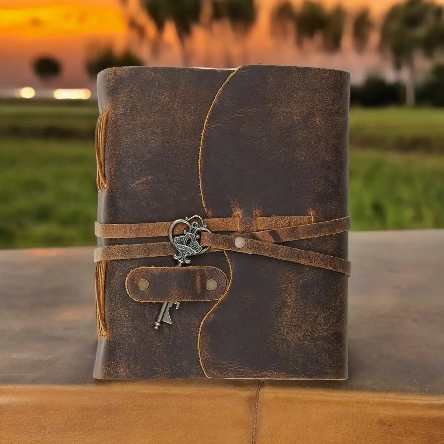 Vintage Leather Journal: Handmade Spell Book