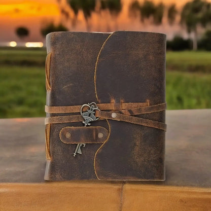 Vintage Leather Journal: Handmade Spell Book