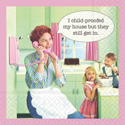 Childproofed The House Cocktail Napkin