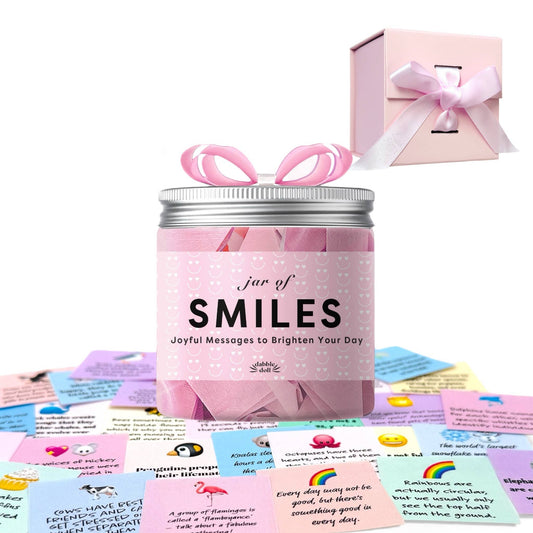 Smiles Jar | Joyful Messages that Spread Cheer with Gift Box