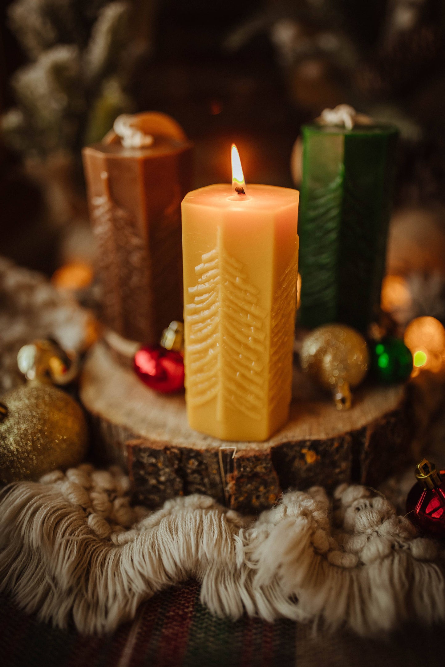 Lone Tree Beeswax Candle