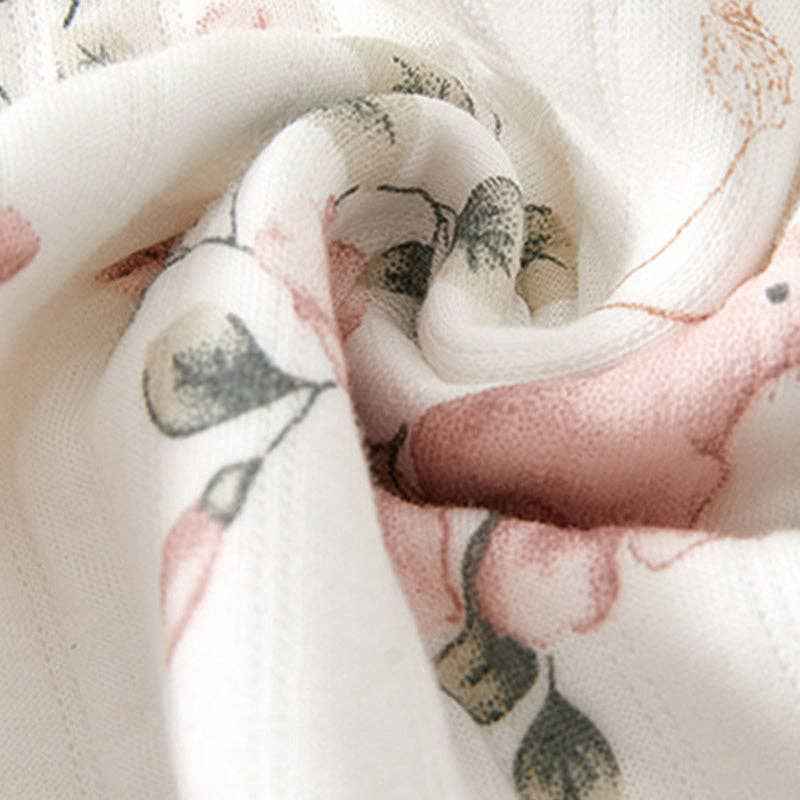 Baby Newborn Flower Quilted Romper: Pink / 3-6M