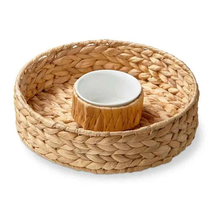 Water Hyacinth Chip & Dip Natural Everyday, Summer