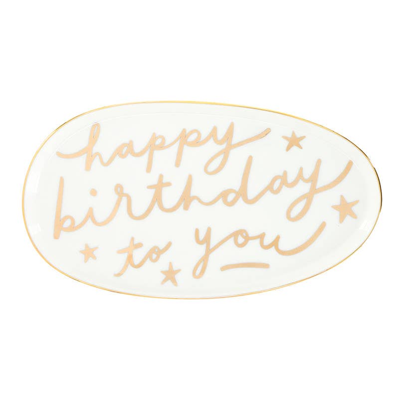 Ceramic Platter - Happy Birthday To You