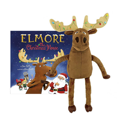 Elmore the Christmas Moose 14" Plush & Hardcover Book SOLD SEPARATELY