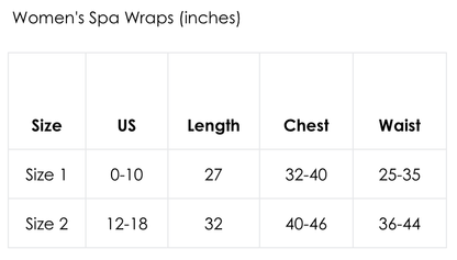 Bella Sleep + Spa - Seersucker Spa Wrap - White