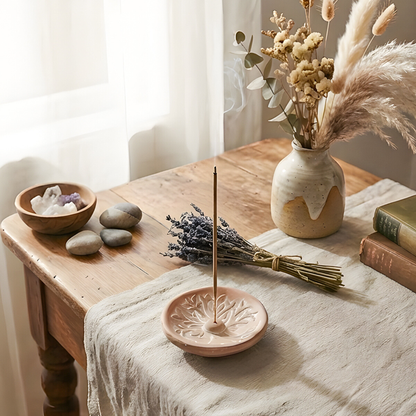 Artisanal Handmade Terracotta Incense Holder