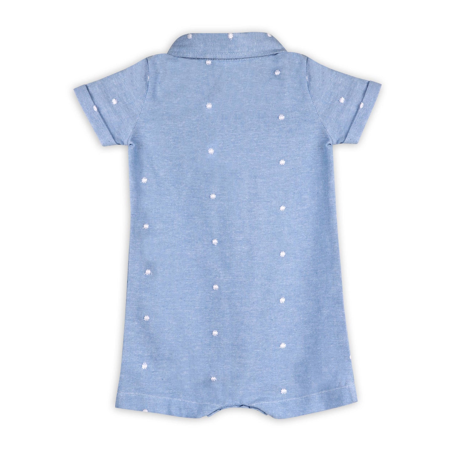 Viverano Organics - Isla Bowtie Chambray Baby Romper (Organic Cotton)