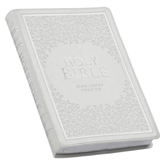KJV Bible Thinline LP Faux Leather, White