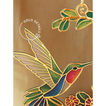 Hummingbird Oasis Suncatcher
