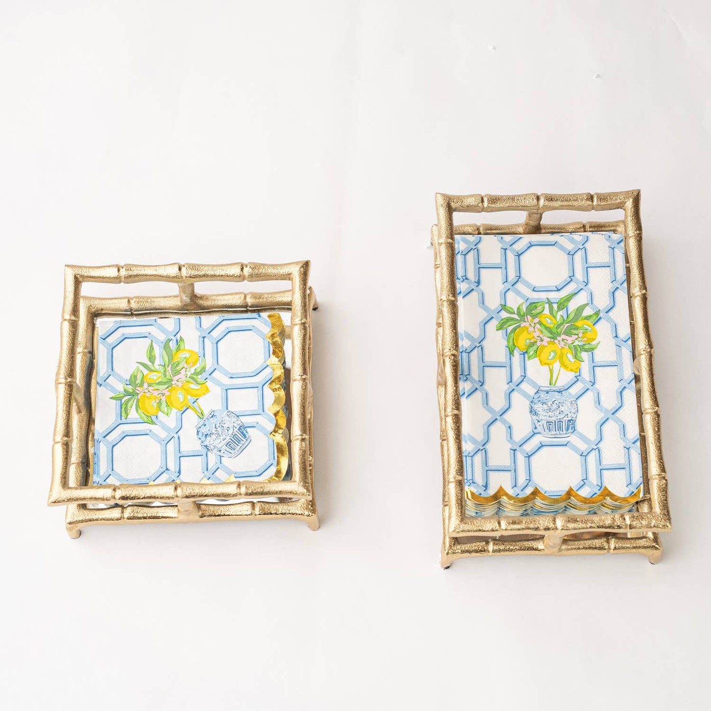 8 Oak Lane - Gold Bamboo Guest Towel Tray