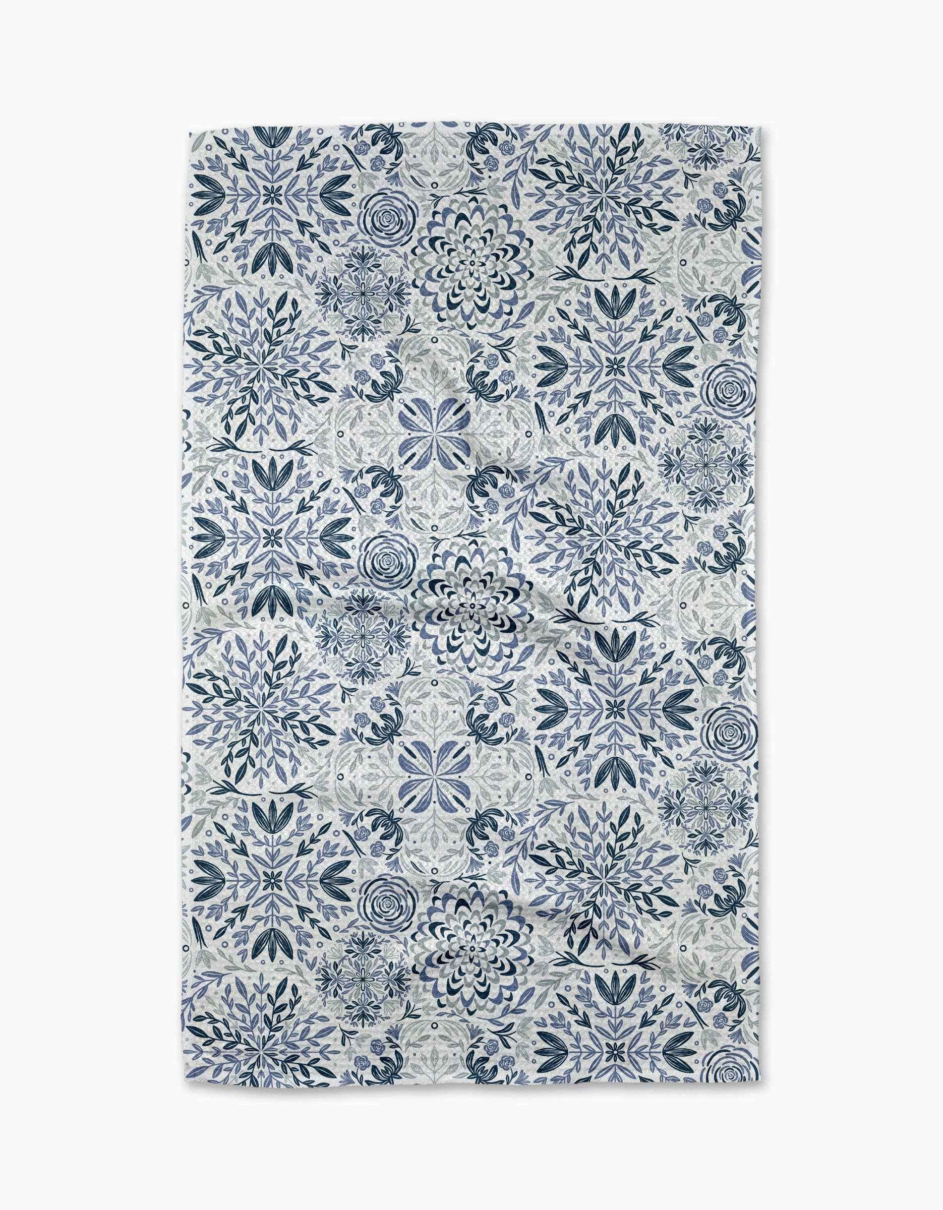 Floral Medallions Tea Towel