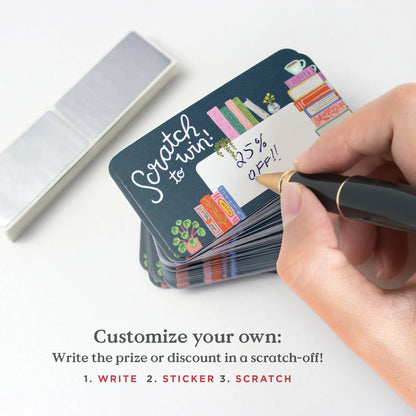 100 Customer Scratch-off Cards - Bookstore