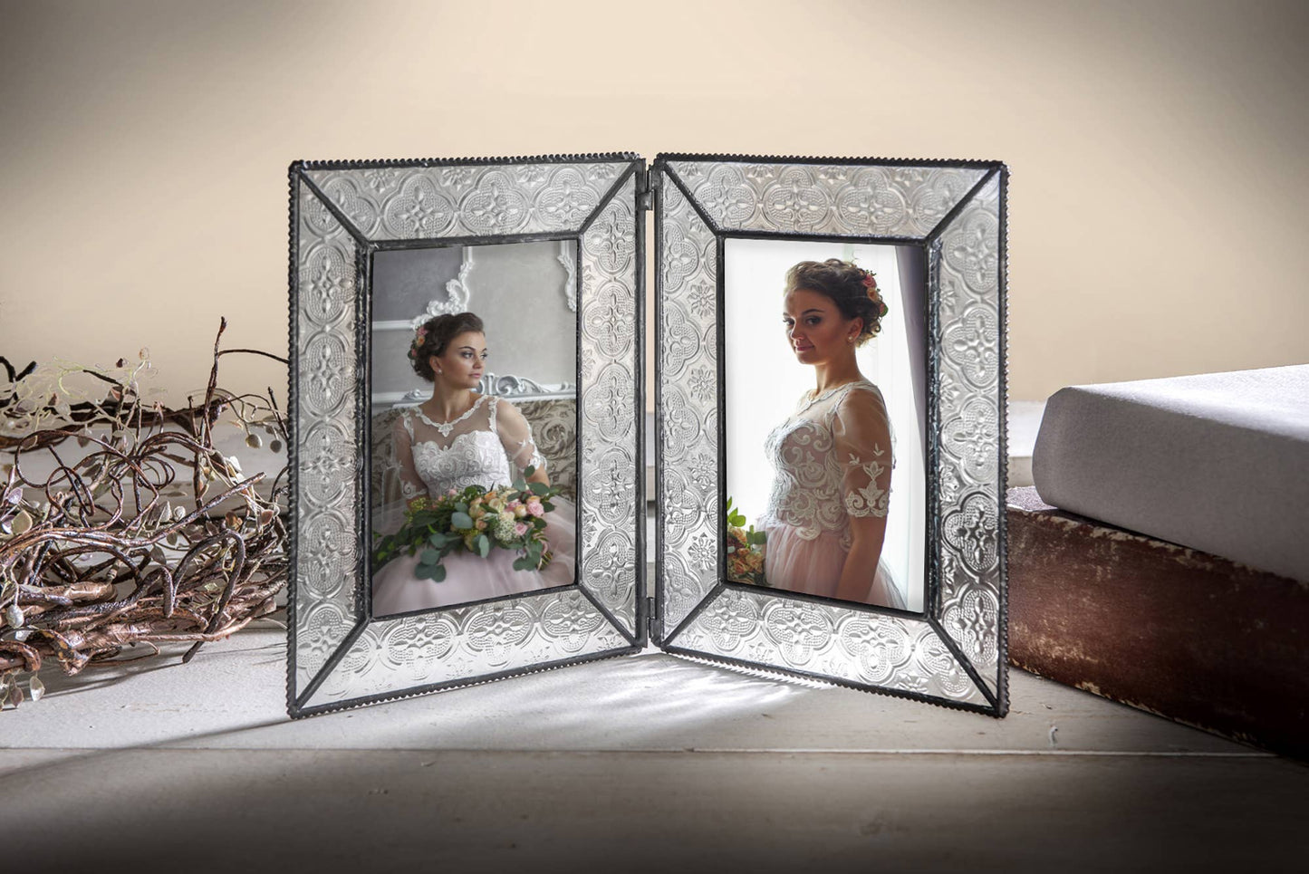 Vintage Glass Picture Frame