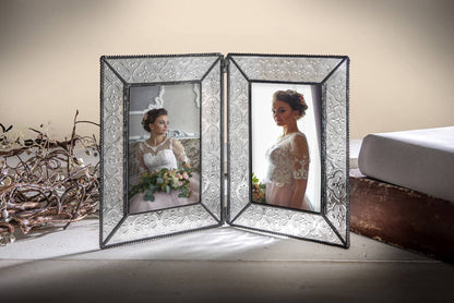 Vintage Glass Picture Frame