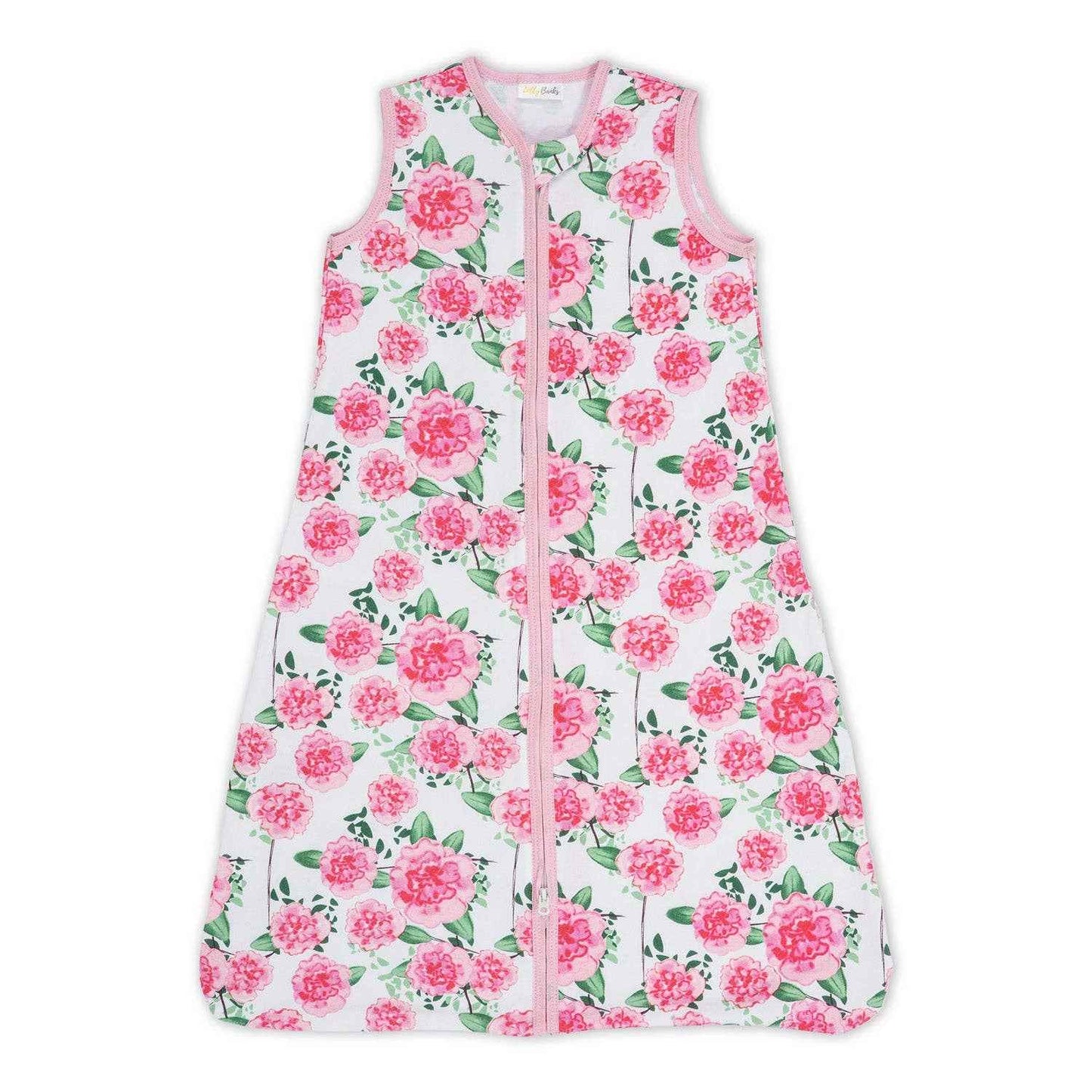 LollyBanks - Pretty in Peony Baby Sleep Sack, 100% Organic Cotton