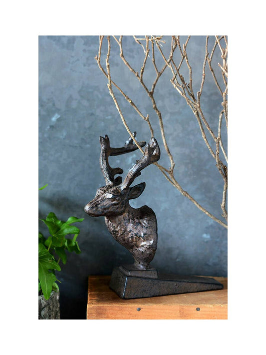 Buck Deer Head Door Stop