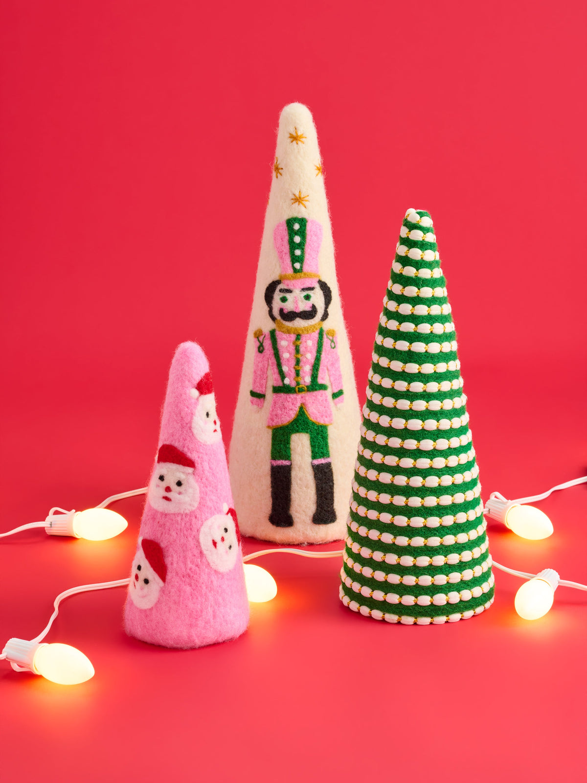 Felt Decorative Christmas Tree, shown in a styled setting